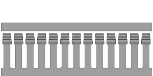 GN A6 4 LF Grey Panel Trunking SKU1