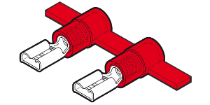 Reel Terminals Female Disconnect Red