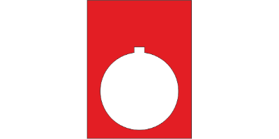 MG-PTS Label 40x30mm H22.5 Red (300pcs)