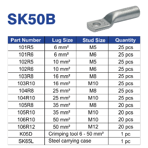 Klauke Carry Case K05D with DIN CU Lugs