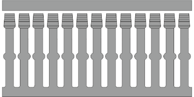 GF-DIN A7 5 LF Grey Panel Trunking SKU2