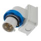 IP67 Wall Mount Plug 32A 2P+E 230V Blue