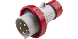 IP67 Plug 16A 3P,N+E 415V Red