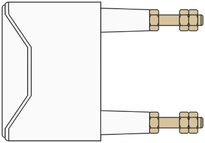 Red Spot Back Stud Connected White SKU