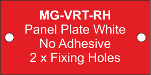 Panel Plate (RH) 35x80mm Red (75pcs)