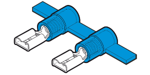 Reel Terminals Female Disconnect Blue