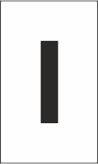Z-Type Size 18 Letter " I " Wht Reel