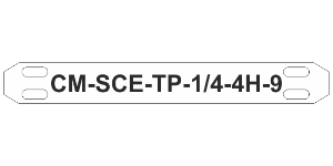 CM-SCE-TP 4H Military Grade Cable Markers