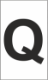 Z-Type Size 18 Letter " Q " Wht Reel