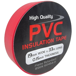 19mm x 33M PVC Tape Red