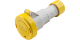 IP67 Coupler 16A 2P+E 110V Yellow