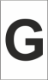 Z-Type Size 18 Letter " G " Wht Reel