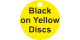 Valve Tag Discs Black on Yellow