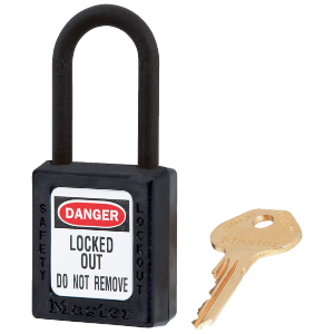 Black 406 Padlock Nylon 38mm Shackle KD