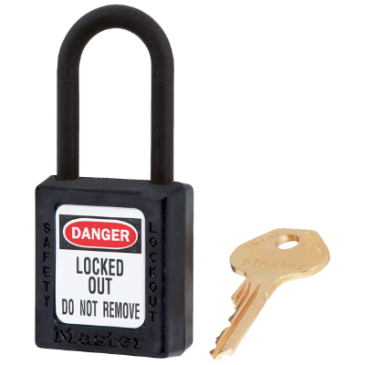 Black 406 Padlock Nylon 38mm Shackle KD