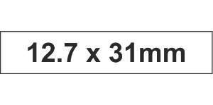 PLC Label (HF) 12.7x31mm Wht (210pc)