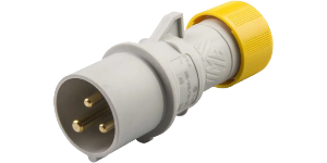 IP44 Plug 32A 2P+E 110V Yellow