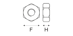 0602 A2 Hexgon Full Nut SKU2