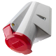 IP44 Wall Socket 32A 3P,N+E 415V Red