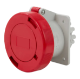 IP67 Panel Socket 63A 3P,N+E 415V Red