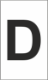 Z-Type Size 18 Letter " D " Wht Reel
