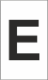 Z-Type Size 18 Letter " E " Wht Reel