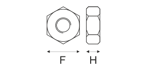 Galvanised Hexagon Full Nut SKU2