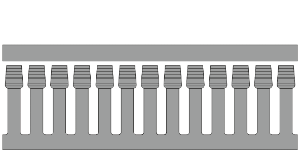 GF-DIN A7 5 LF Grey Panel Trunking SKU1