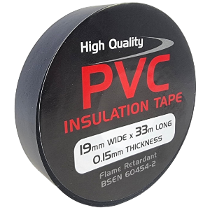 19mm x 33M PVC Tape Black