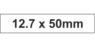 PLC Label (HF) 12.7x50mm Wht (140pc)