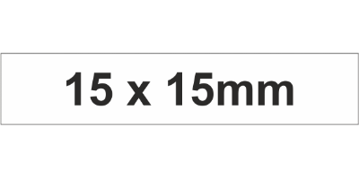 Adhesive Label 15x15mm White (2450pcs)