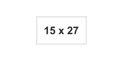 MG-TAP Label 15x27mm White (1400pcs)