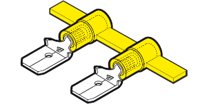 Reel Terminals Male Disconnect Yellow